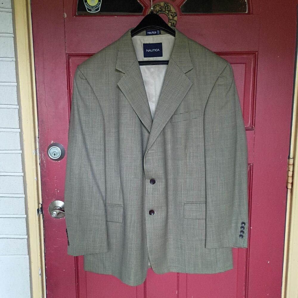 Nautica Men's Khaki and Tan Jacket